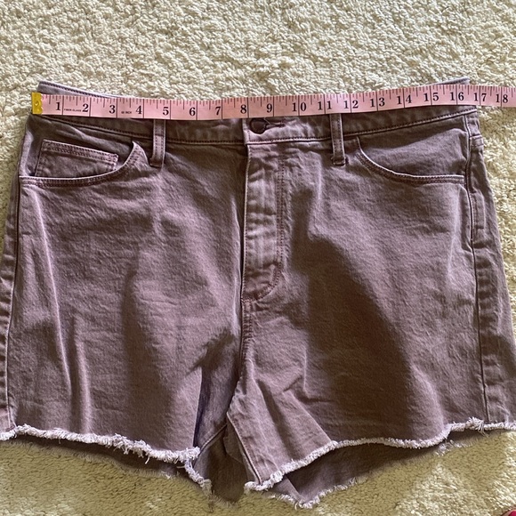 Universal Thread Shorts Vintage Midi Denim Stretch Cut Off Size 12 - Picture 9 of 13